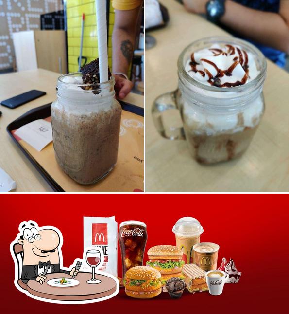 The restaurant's food and beverage