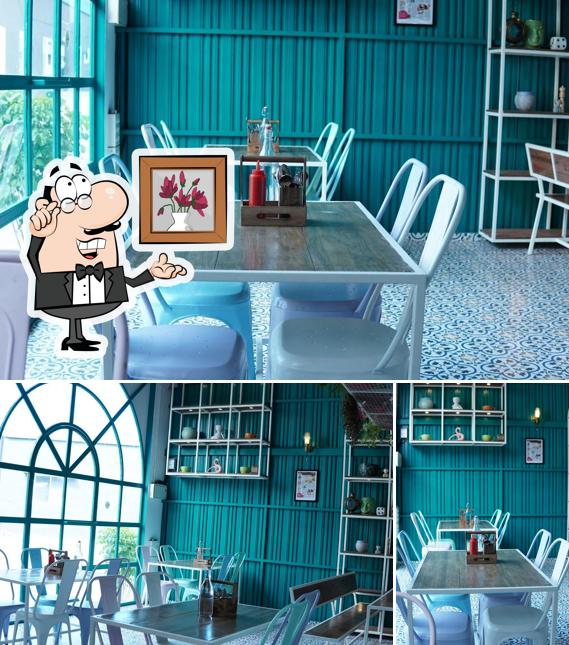 The interior of Cusiny Kakkanad