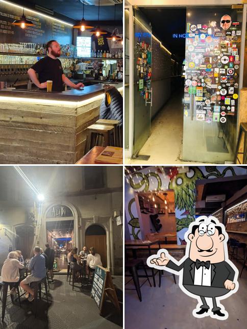 Gli interni di Alibi Craft Beer & Kitchen