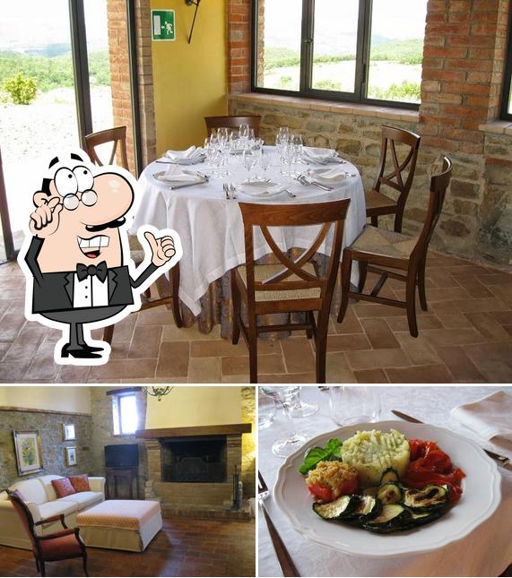 Guarda la foto che raffigura la interni e cibo di Agriturismo Casale delle Due Fonti
