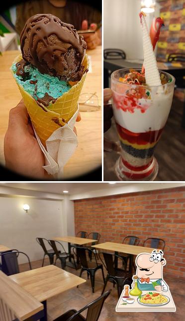 The photo of food and interior at Dumont Creamery