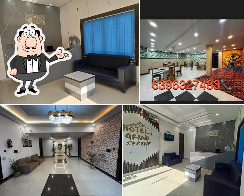 The interior of Hotel Grand Serene & Arham Food