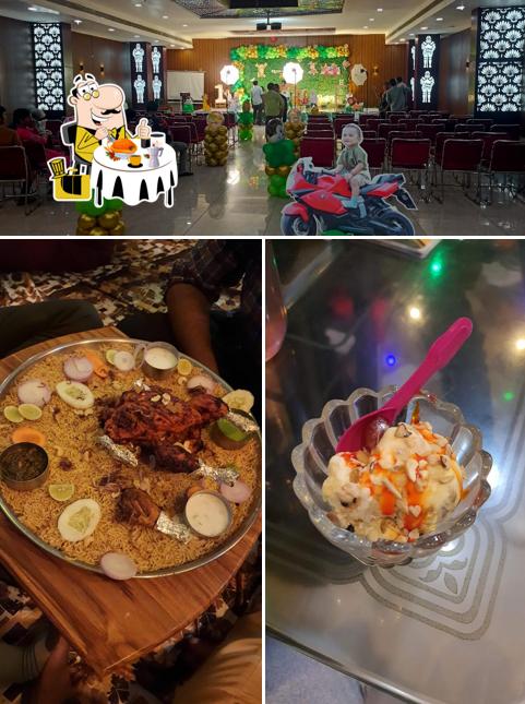 The image of food and interior at Hotel Usha Grand Tadepalligudem