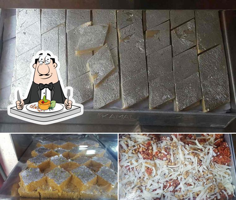 Food at Kamal's traditional Sweets