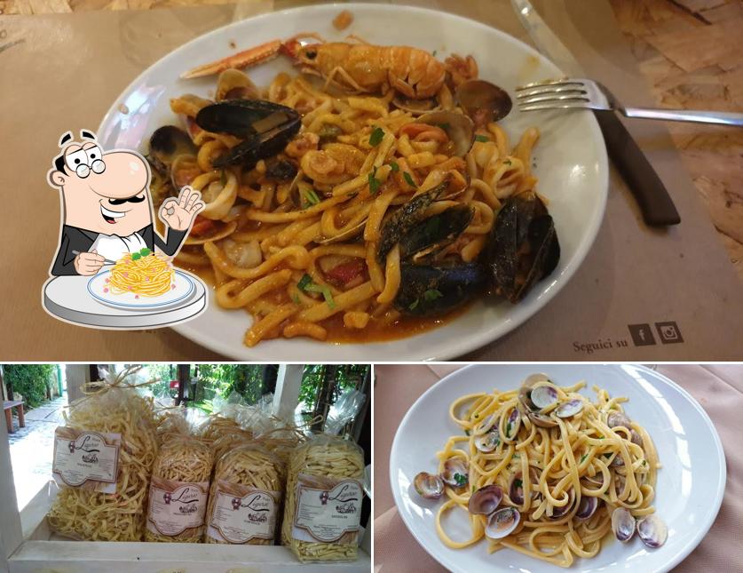 Spaghetti alla carbonara al La Locanda Del Pastaio