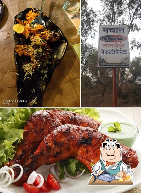 Grilled salmon at Machan