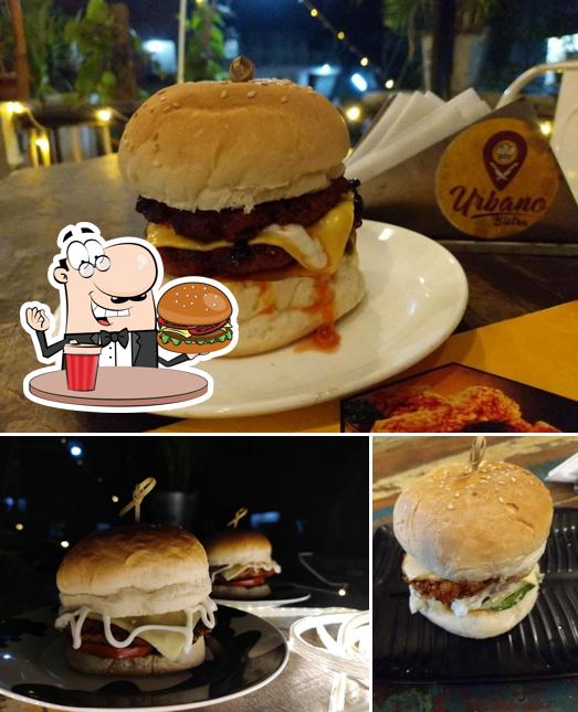 Try out a burger at Urbano Bistro