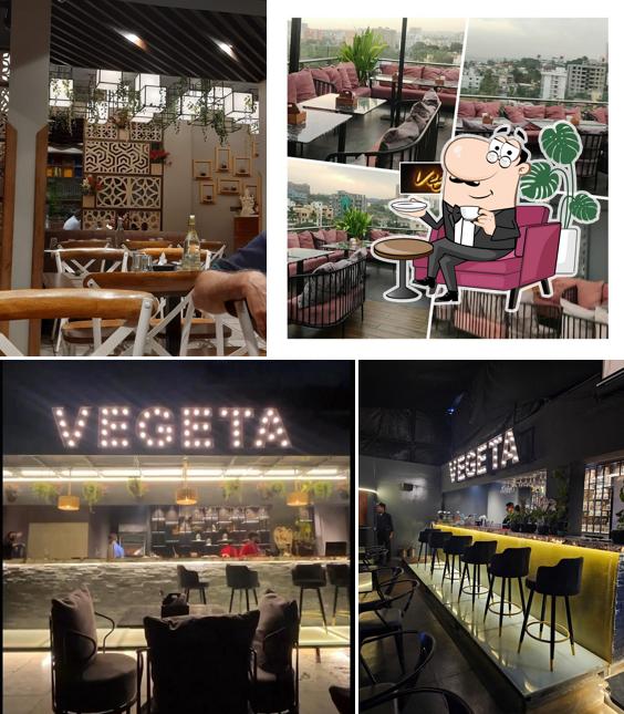The interior of Vegeta - Fine Dine & LOUNGE