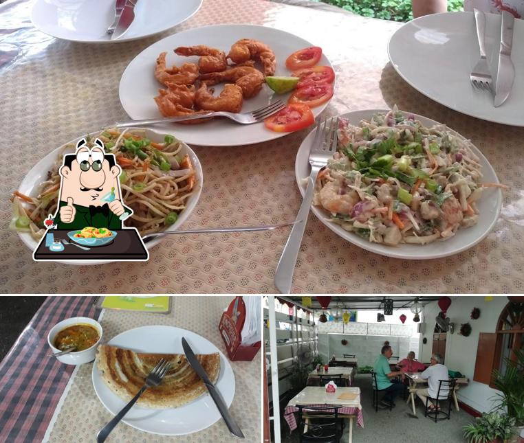 Spice Root Restaurant is distinguished by food and dining table
