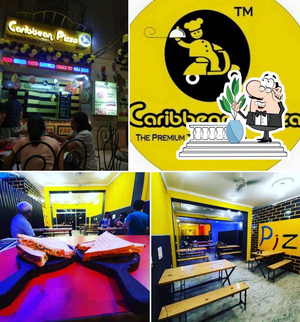 The exterior of Caribbean Pizza