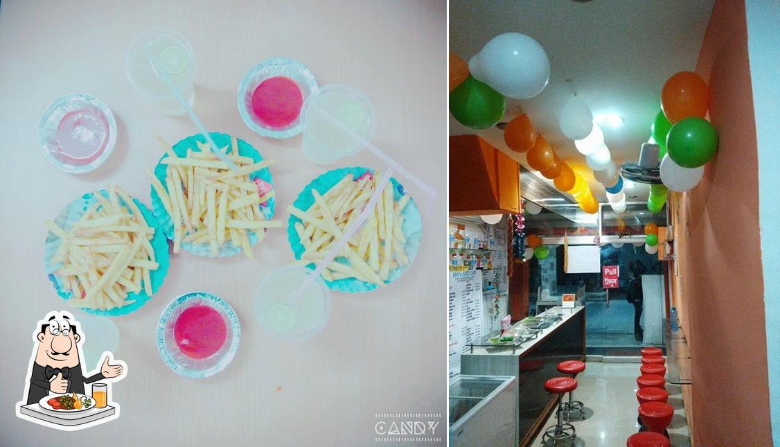 Food at Abhi's Juice cafe