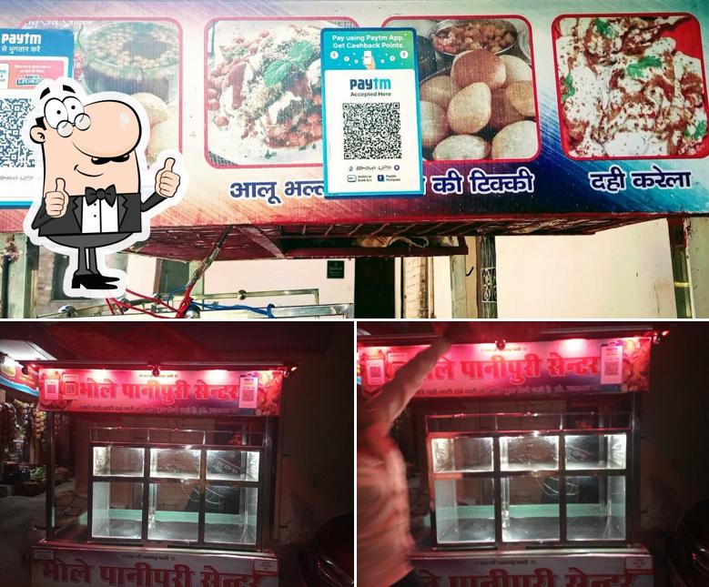 Here's an image of Bhole pani puri center