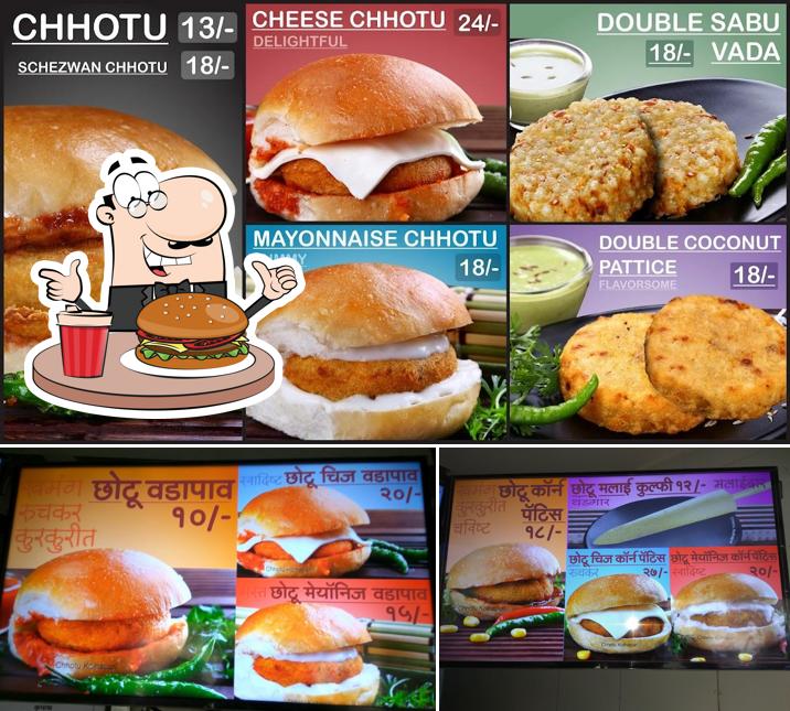 Get a burger at Chhotu Kolhapuri Wada Pav