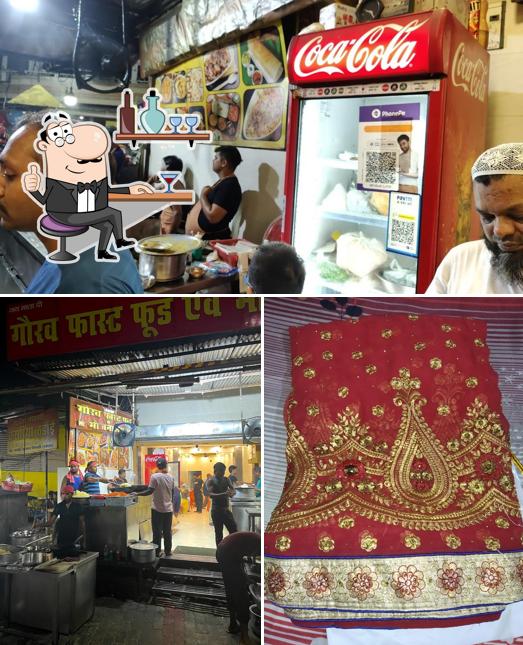 The interior of Gaurav Fast Food and Bhojnalaya