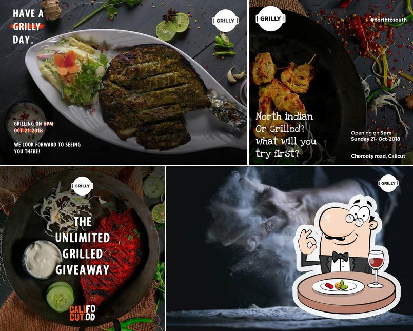 Food at Grilly Restaurant