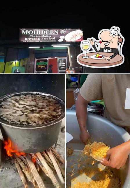 Check out the photo depicting food and interior at Mohideen Biriyani