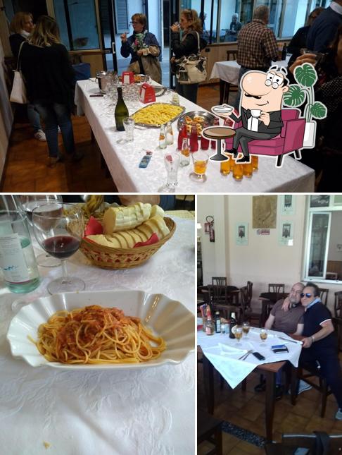 Gli interni di Trattoria Cavallino