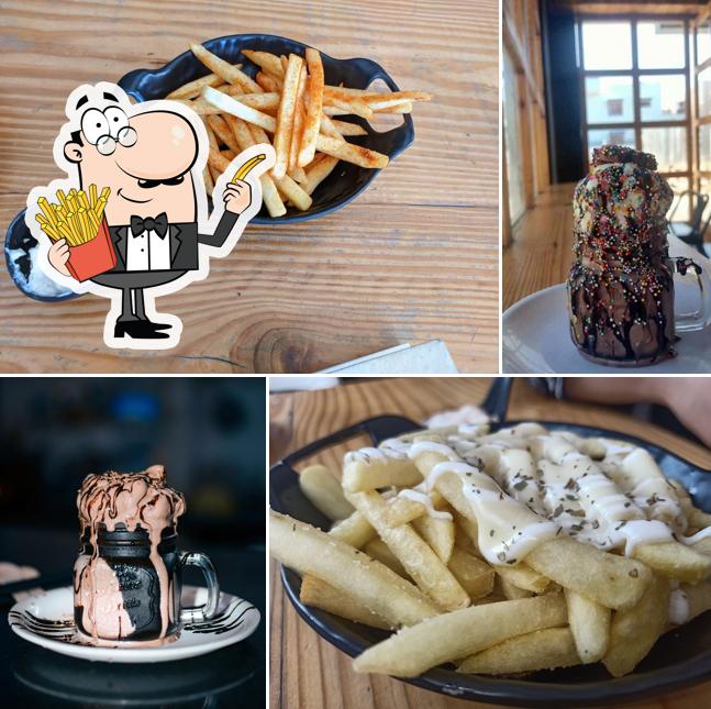 Taste French fries at Cool Cafe