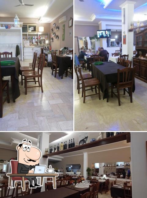 Gli interni di Osteria San Pietro