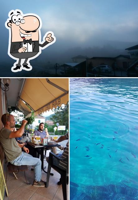 La immagine di esterno e tavolo da pranzo da Bar Del Ponte di Tassistro Silvia