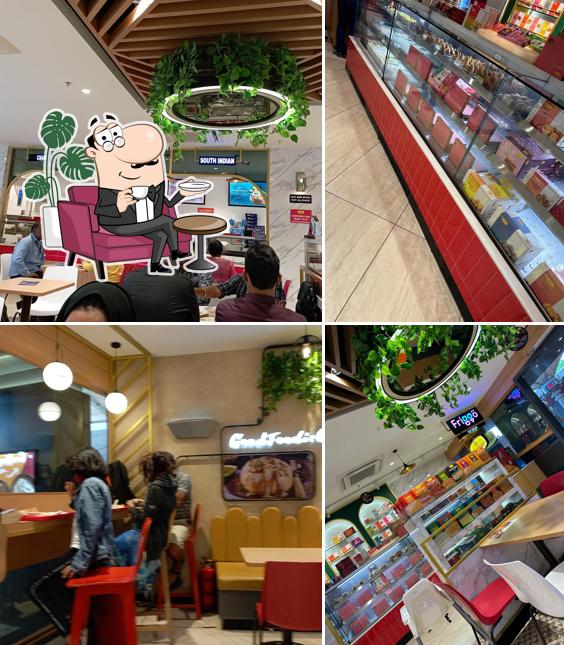 The interior of Haldiram's