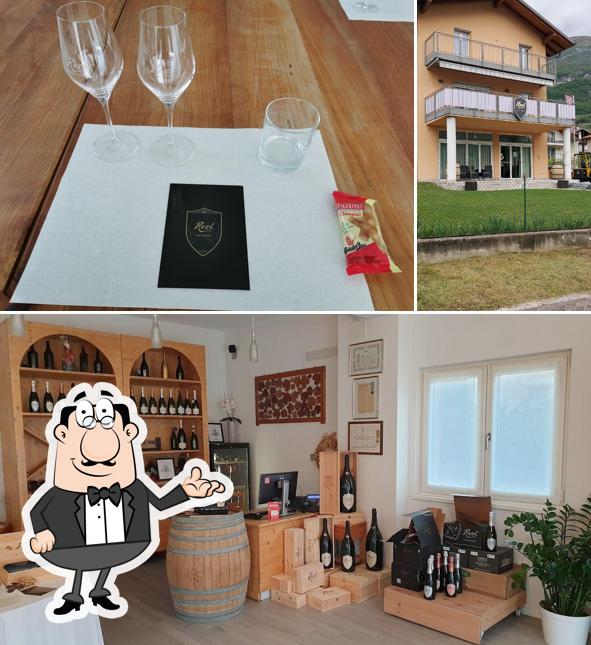 Gli interni di Revì Trentodoc - cantina e vigneto