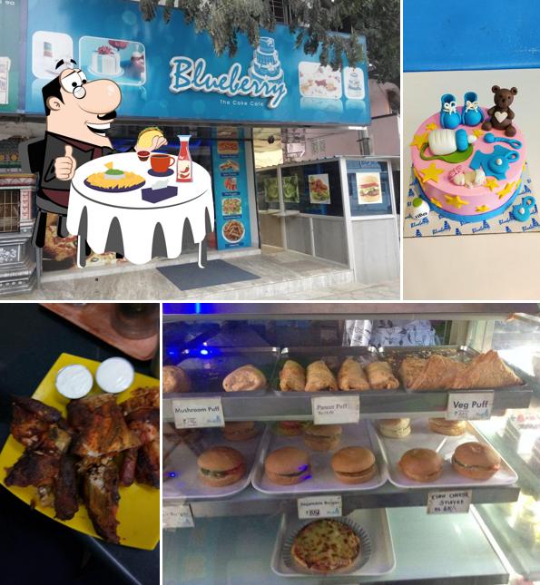 Get a burger at Blueberry The Cake Cafe