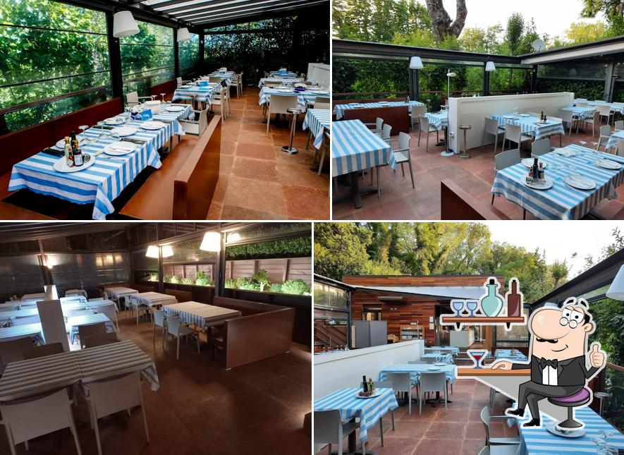 Gli interni di La Perla Ristorante Gabicce