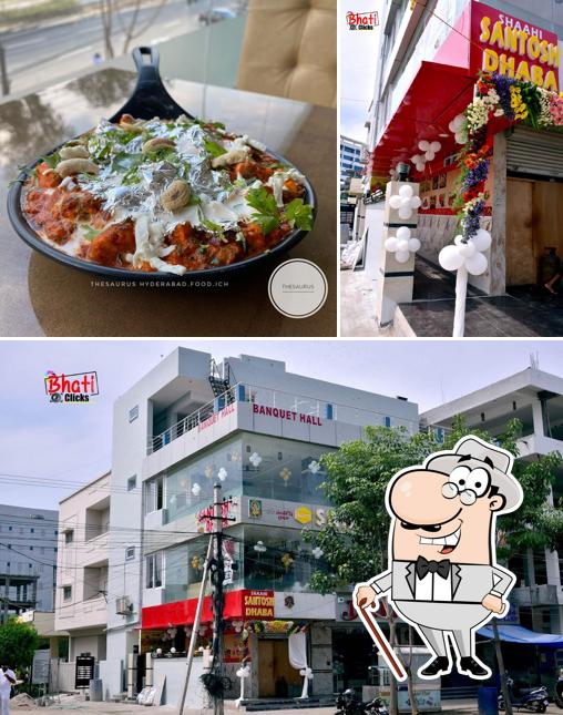Take a look at the picture displaying exterior and food at SHAAHI SANTOSH DHABA