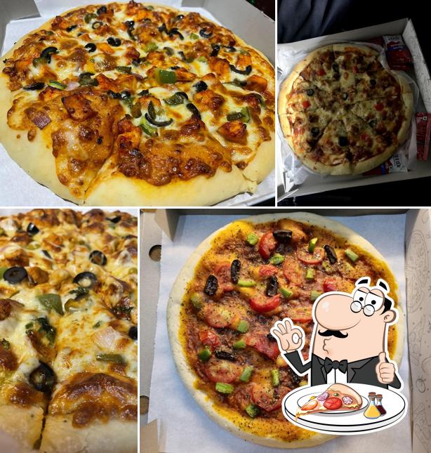 Try out pizza at Pizza Hub
