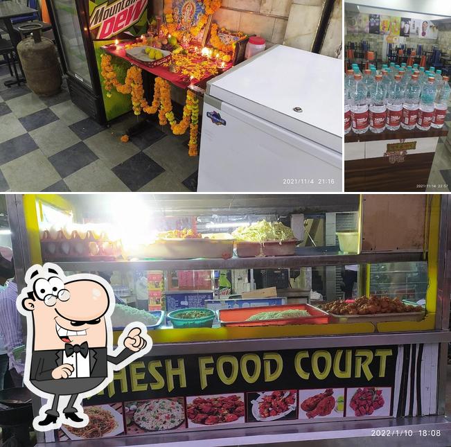 The image of exterior and beverage at Mahesh food court