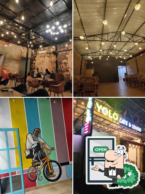 The photo of Yolo Cafe and Lounge’s exterior and interior