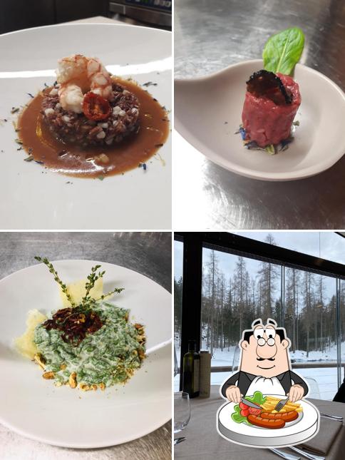 Cibo al Ristorante Saliola al Lago Ghedina