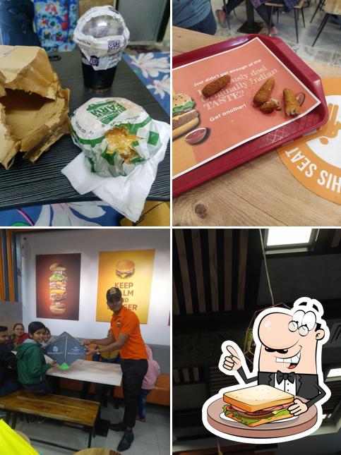 Have a sandwich at Burger Farm
