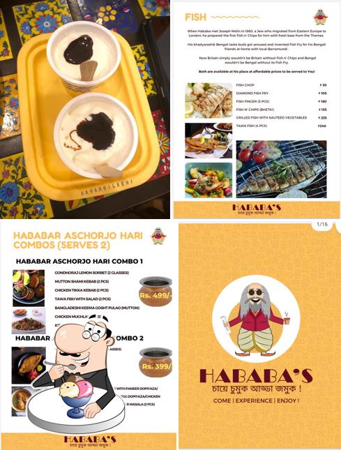 Hababa's serves a number of sweet dishes