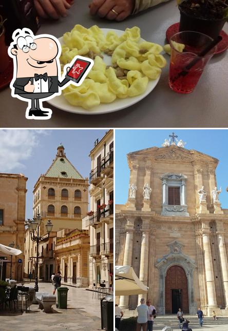 Tra le diverse cose da Bar Grand'Italia si possono trovare la esterno e cibo
