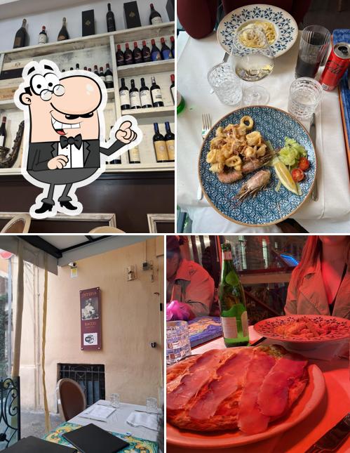 Gli interni di Osteria Bacco