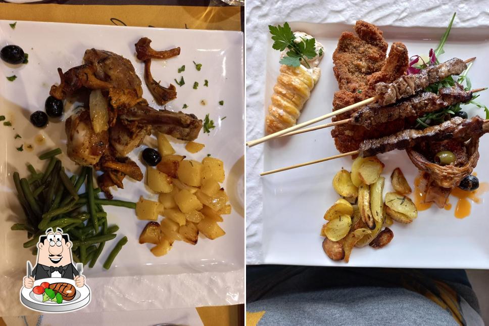 Osteria Bar Pizzeria al Camping serve pasti a base di carne