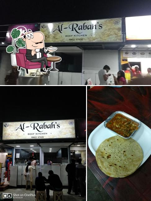 The interior of Al-Rabah's Beef Kitchen