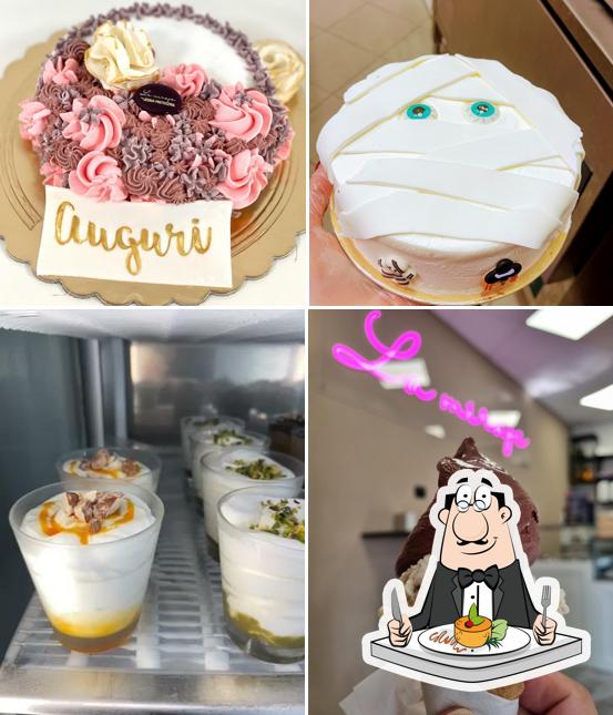 Platti al Gelateria La Miraje