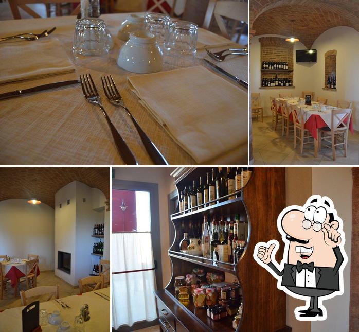 Gli interni di Osteria Case Vecchie
