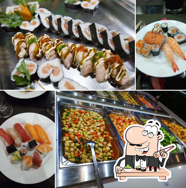 Scegli le varie opzioni di sushi