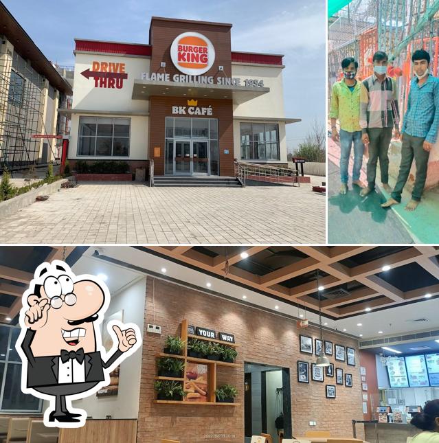 The interior of Burger King