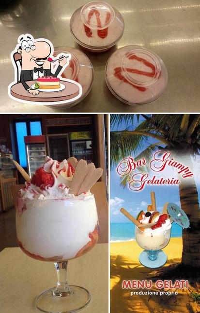 Gelateria Giampy serve un'ampia selezione di dessert