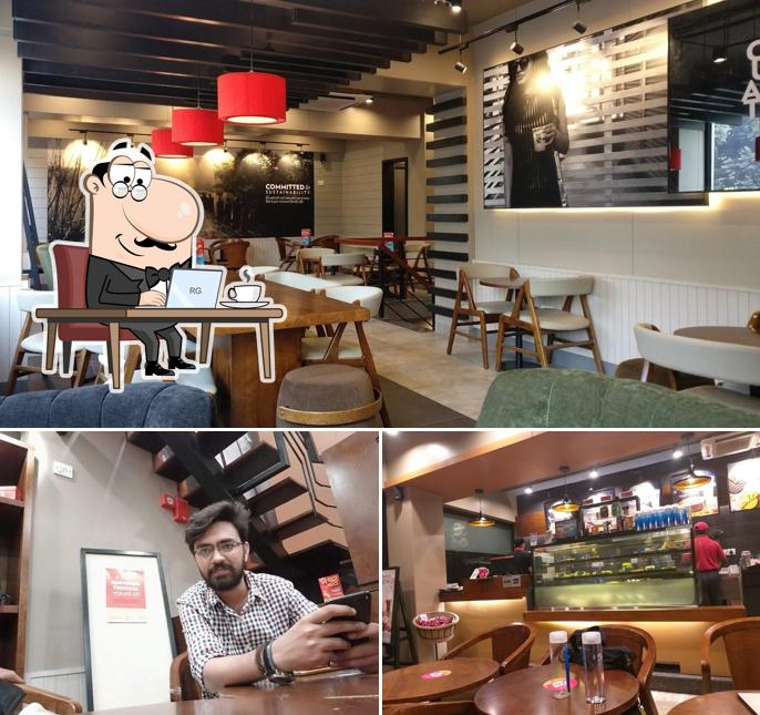 The interior of Café Coffee Day - MBD House