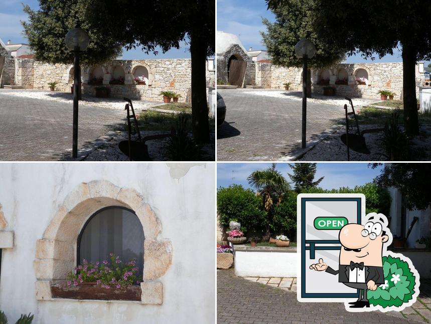 Goditi la vista dall'area esterna di Masseria Pastore