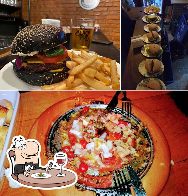Comida em O Black Pub