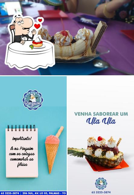 Não esqueça de pedir uma sobremesa no Gelateria Pinguim