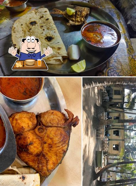 This is the photo displaying food and exterior at Patil Khanawal Nagaon, At Sai Shlok Villa, varachi Ali Nagaon
