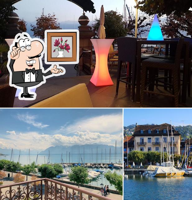 Gli interni di Hotel Rivage Lutry